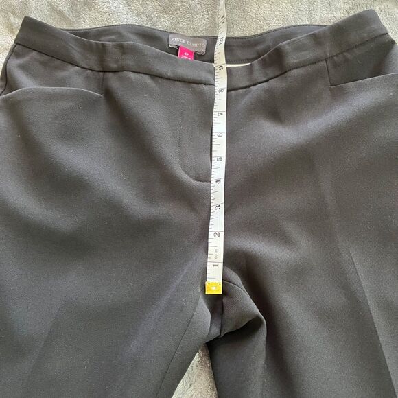 Vince Camuto Womens Pants 4P Black Crepe Ankle Petite Straight Leg Work Trousers - Picture 8 of 11